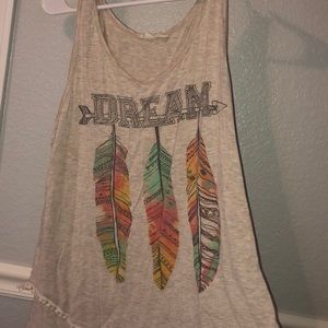 Tank top with the word “dream”